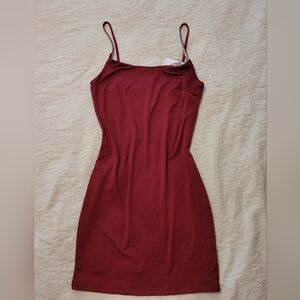 Elegant Burgundy Slip Dress